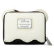 Photo du portefeuille Loungefly Disney Minnie Ghost posé sur fond clair mettant en valeur sa taille compacte
