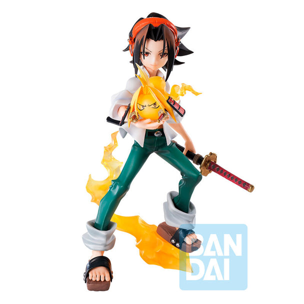 Figurine Yoh Asakura 15cm vue de face avec détails soignés BANPRESTO