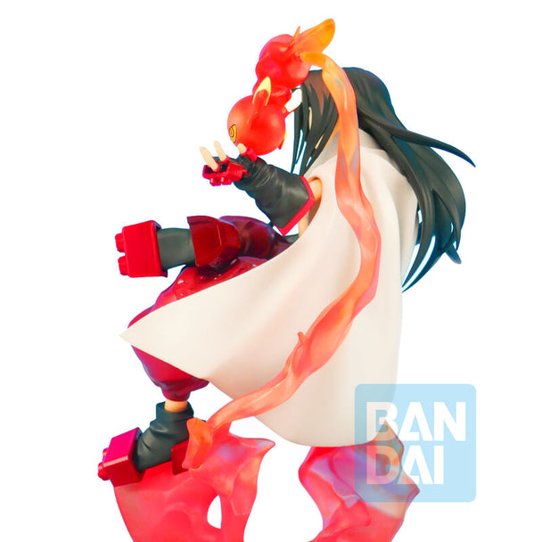 Profil latéral de la figurine BANPRESTO Ichibansho Hao montrant les finitions soignées et la posture dynamique