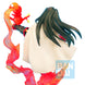 Image rapprochée des détails sculptés et peinture de la figurine Shaman King Hao de 15 cm