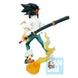 Vue arrière montrant les détails du costume de Yoh Asakura figurine 15cm