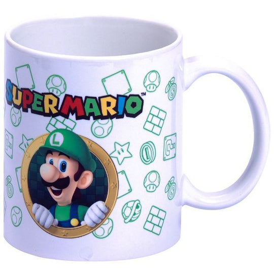Mug en céramique Luigi Super Mario Bros avec design coloré et détails précis