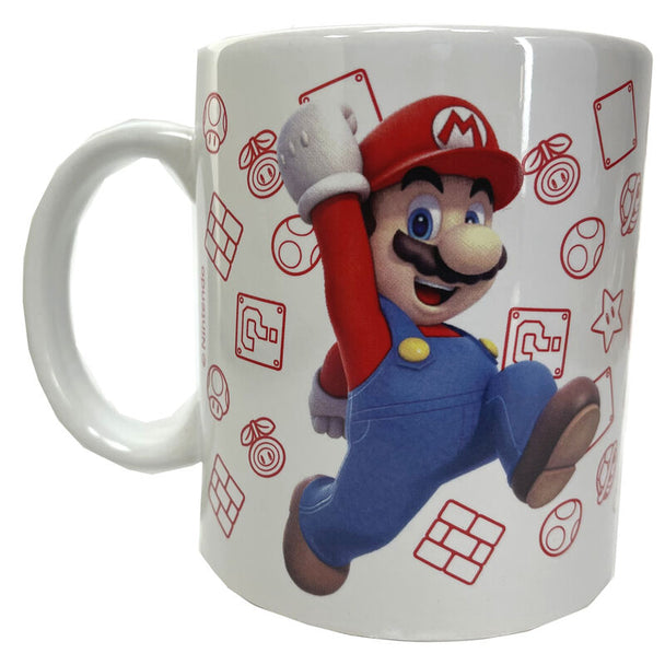 Tirelire en métal Super Mario Bros avec design vintage et logo Nintendo visible