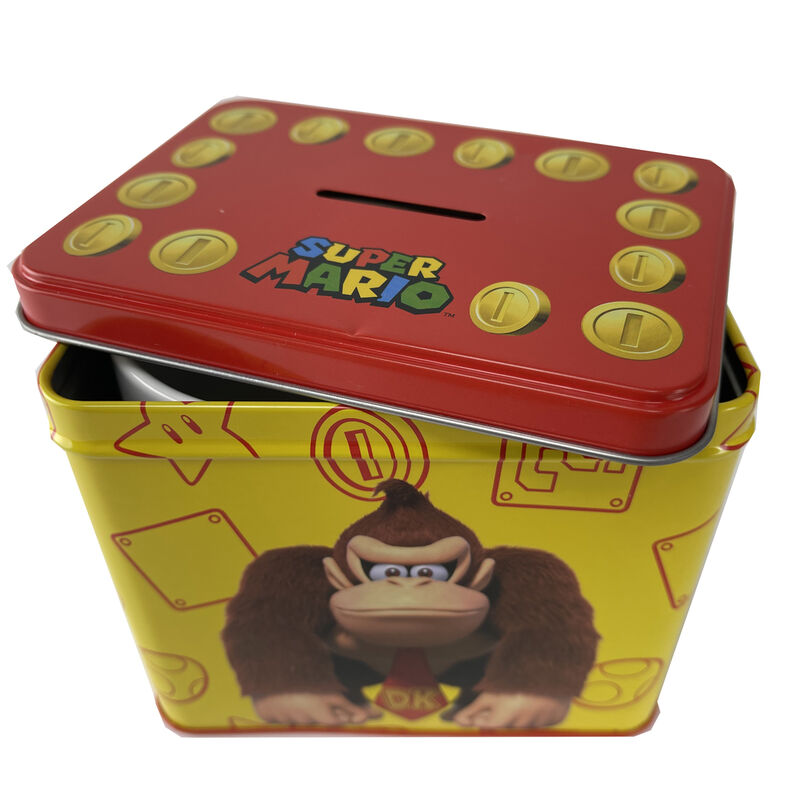 Set complet Nintendo Super Mario Bros et Donkey Kong présenté avec mug et tirelire