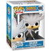 Vue rapprochée de la figurine Funko POP Silver the Hedgehog édition 30e anniversaire avec détails précis et couleurs vives
