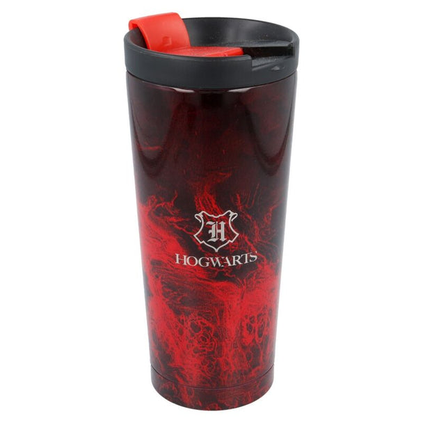 Vue rapprochée du couvercle hermétique du gobelet isotherme Gryffindor 425ml