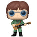 Figurine John Lennon Funko POP en vinyle posée sur un support blanc avec éclairage naturel