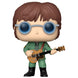 Figurine John Lennon Funko POP en vinyle posée sur un support blanc avec éclairage naturel