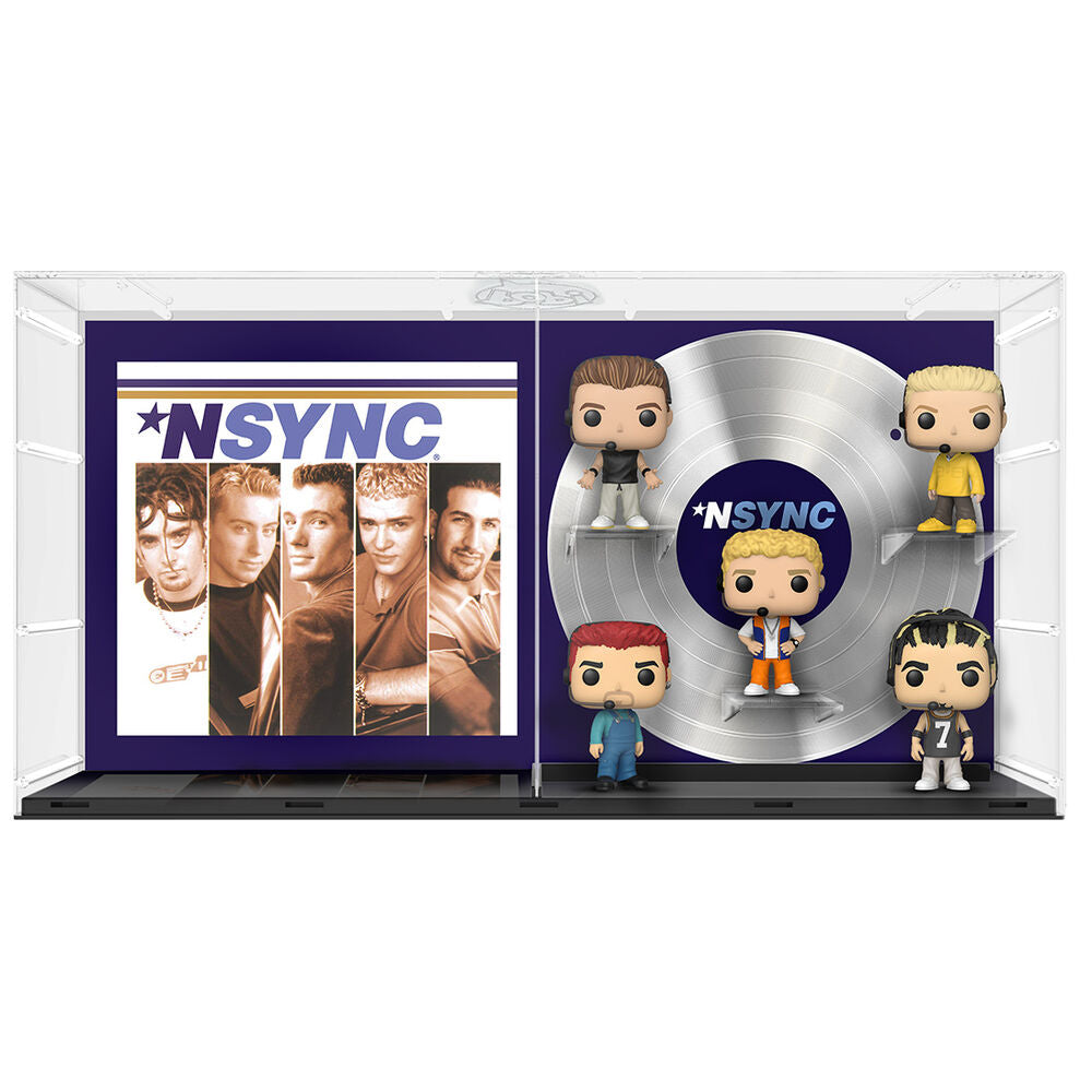 Figurine POP Deluxe NSYNC FUNKO exposée sur un socle, montrant les finitions et design exclusif