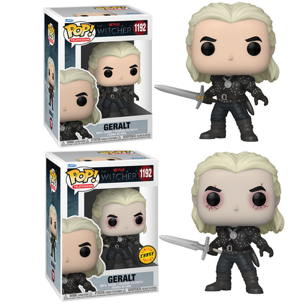 Figurine Funko POP Geralt de The Witcher en vinyle 9cm avec boîte vitrine