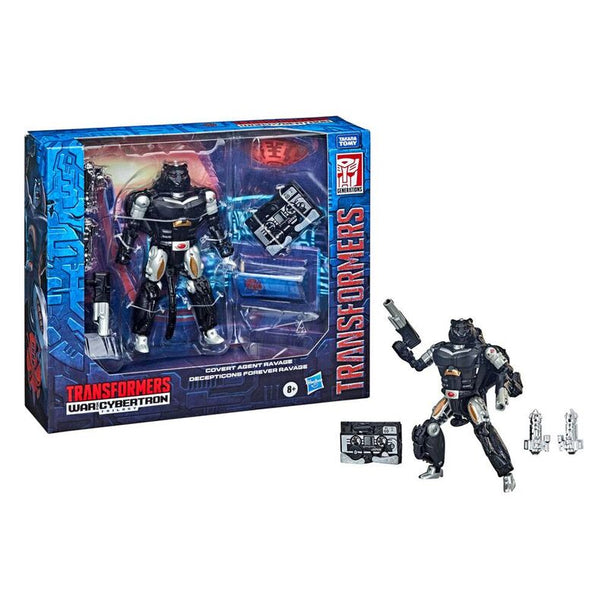 Figurine Decepticon Forever Ravage de 15 cm montrant ses détails et articulation