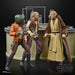 Vue rapprochée des accessoires inclus avec les figurines Cantina Showdown Star Wars Black Series 15 cm