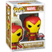 Vue latérale de la figurine Funko POP Iron Man Mystic Armor montrant les détails précis de l'armure