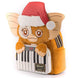 Détail du motif Gizmo en tenue de Noël sur le sac à dos Loungefly Gremlins