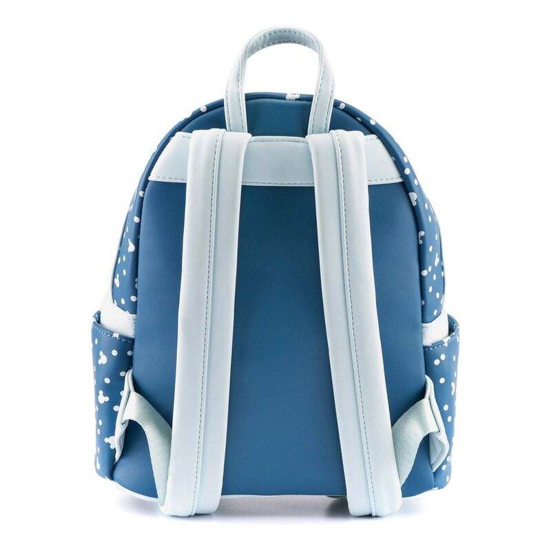 Intérieur du sac à dos Loungefly avec compartiments spacieux pour ranger ses affaires