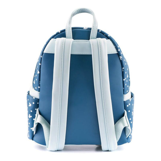Intérieur du sac à dos Loungefly avec compartiments spacieux pour ranger ses affaires