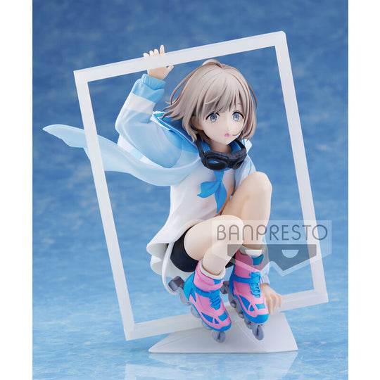 Vue de face de la figurine Asahi Serizawa 13cm de The Idolmaster Shiny Colors par BANPRESTO