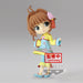 Figurine Q Posket Sakura Kinomoto Clear Card 14 cm vue de face avec détails colorés