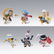 Vue rapprochée de la figurine BANPRESTO One Piece 7cm avec détails précis
