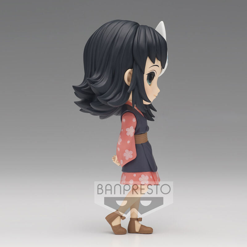 Packaging officiel BANPRESTO de la figurine Makomo Q Posket Demon Slayer Kimetsu no Yaiba