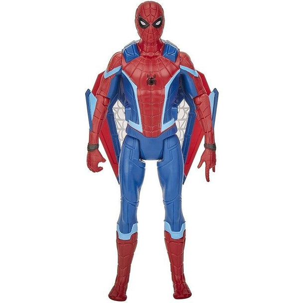 Figurine Spider-Man avec ailes déployables en position dynamique