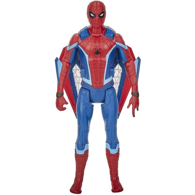 Figurine Spider-Man avec ailes déployables en position dynamique