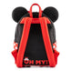 Sac à dos Loungefly Minnie Mouse Cupcake posé sur une surface blanche
