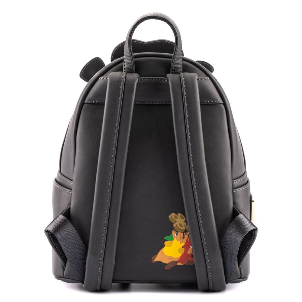 Intérieur du sac à dos Loungefly Disney Cendrillon avec espace de rangement visible