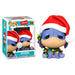 Figurine Funko POP de Winnie l'Ourson et Bourriquet en tenue de Noël dans une boîte cadeau avec fenêtre, vue avant