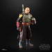Vue latérale de la figurine Boba Fett Black Series montrant les accessoires inclus