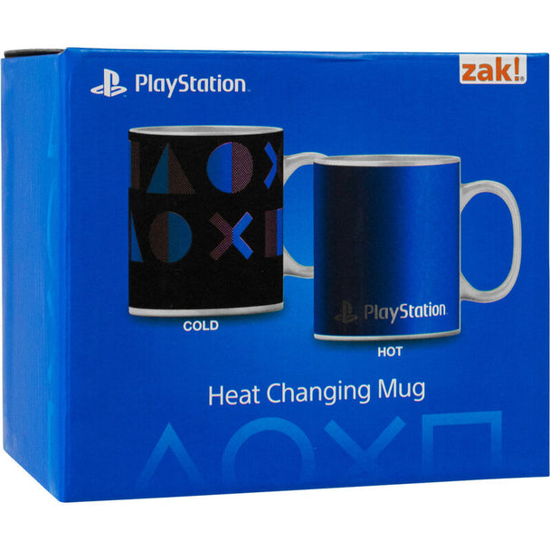 Mug thermosensible Playstation 325ml affichant le logo officiel SONY avec fond noir