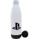 Bouteille PlayStation 650ml en plastique montrant le design et le bouchon sur fond neutre