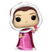 Vue rapprochée de la figurine Funko POP Belle Hiver montrant les détails de la robe et du visage.