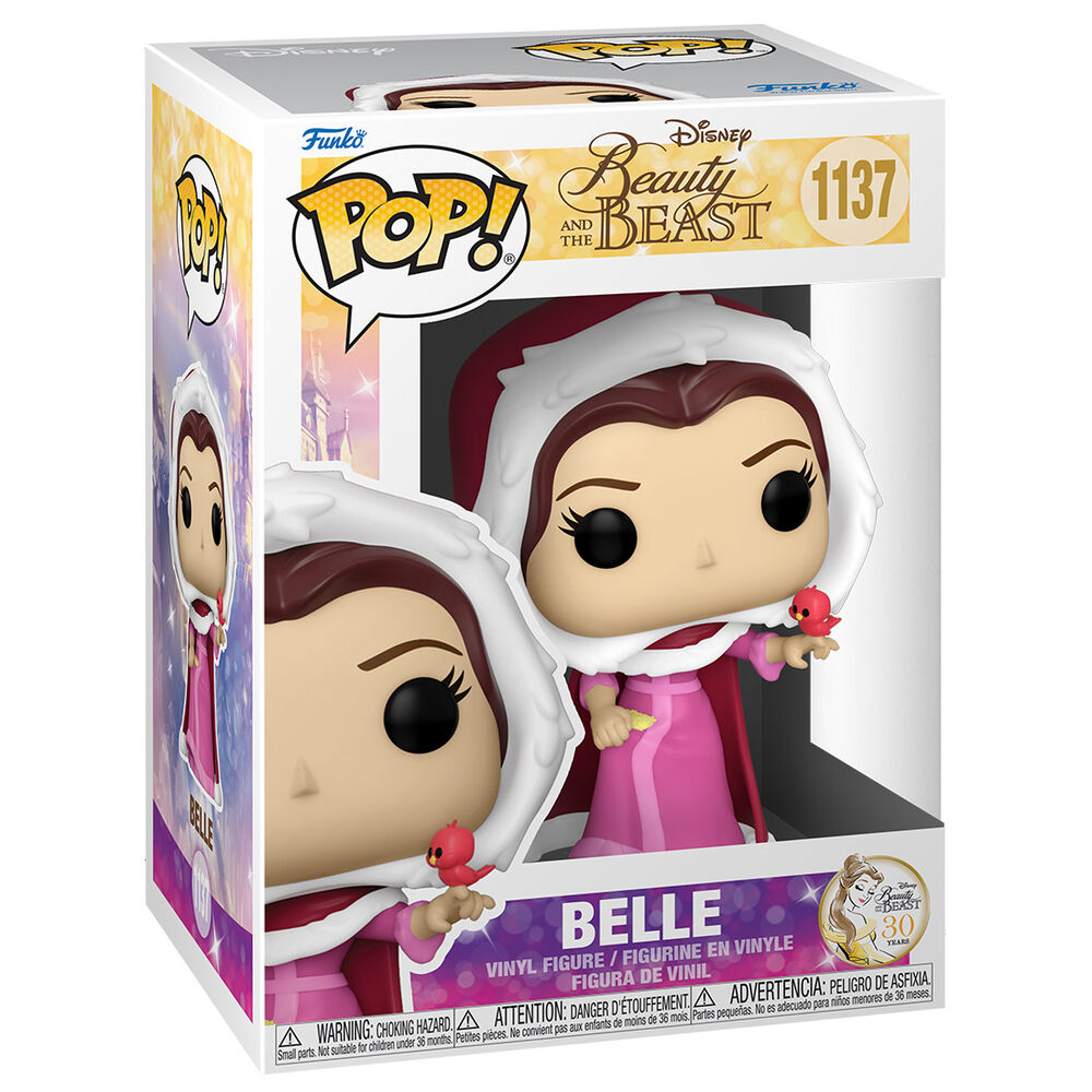 Boîte cadeau Funko POP avec la figurine Belle Hiver de Disney, idéale pour collectionneurs.