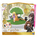 Set Wizarding World Harry Potter avec figurine Luna Lovegood et créatures magiques sur fond blanc