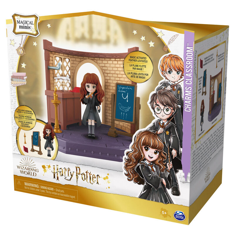 Vue rapprochée du mécanisme de lévitation dans la salle des sorts Harry Potter