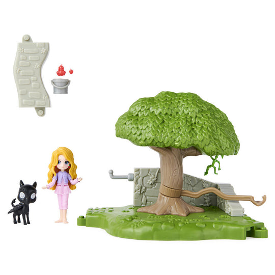 Accessoires du set Harry Potter : seau, pommes et guide d'instructions pour jeu créatif
