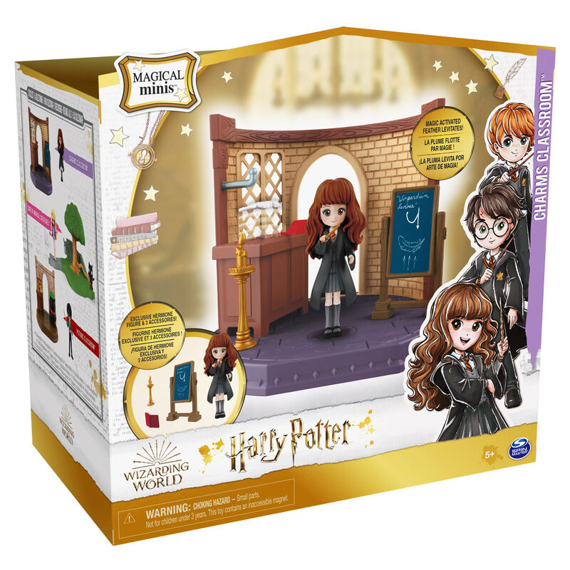 Coffret Harry Potter Magic Enchantments Classroom avec dimensions 22x13x23 cm visibles