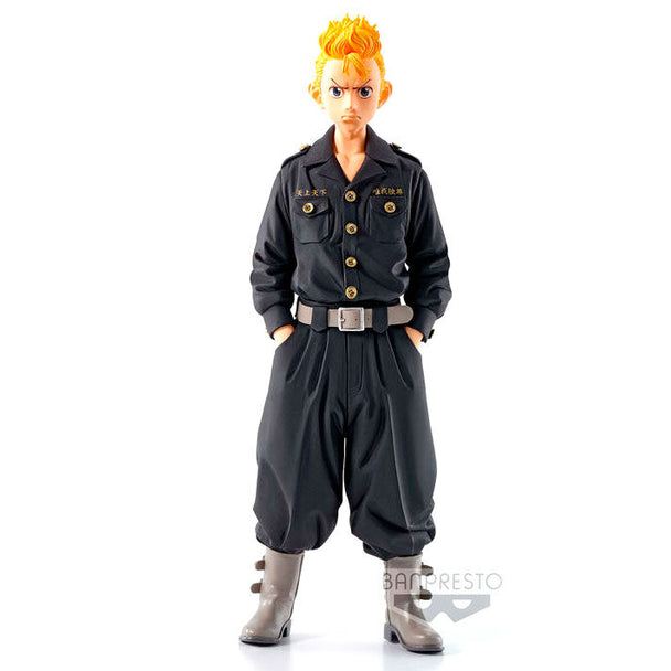 Figurine Takemichi Hanagaki Tokyo Revengers vue de face, 16 cm, édition BANPRESTO Vol.2