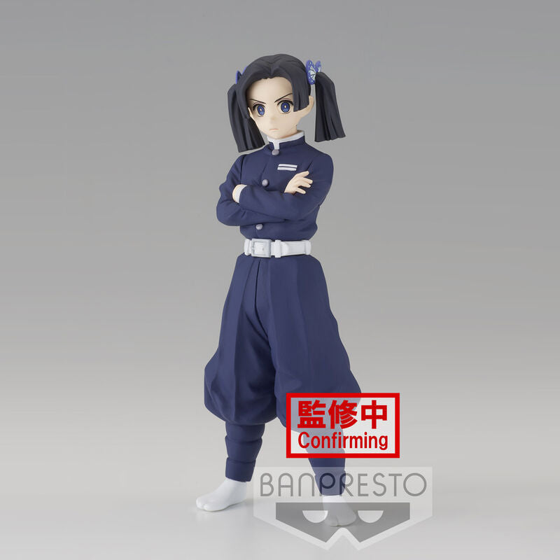 Figurine Aoi Kanzaki de Demon Slayer Kimetsu No Yaiba vue de face, haute qualité BANPRESTO 15cm