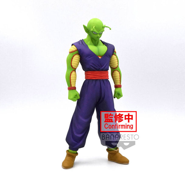 Figurine Piccolo Dragon Ball Super Super Hero DXF de 18 cm par BANPRESTO, vue de face avec détails soignés.
