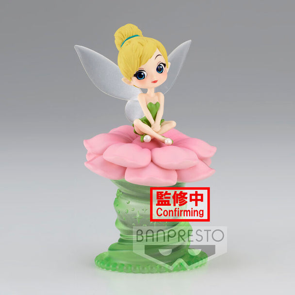 Figurine Q Posket Clochette Disney vue de face avec détails colorés et expression douce