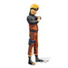 Zoom sur les finitions et les couleurs vives de la figurine Naruto Uzumaki Grandista Nero