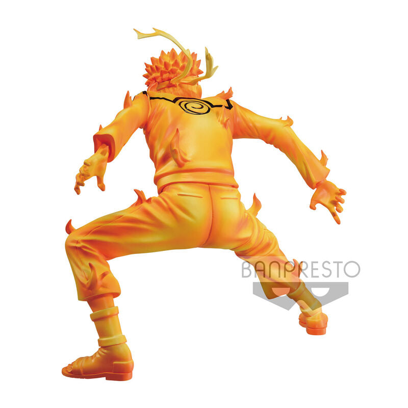 Arrière de la figurine Naruto Shippuden Vibration Stars montrant les détails du manteau et des cheveux