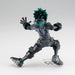 Figurine Izuku Midoriya posée sur un socle, illustrant le personnage du film World Heroes Mission