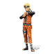 Vue arrière de la figurine Naruto Uzumaki Grandista Nero mettant en valeur les détails du costume