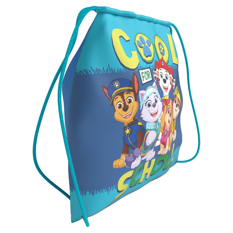 Sac de sport Paw Patrol 22 cm vue avant avec logo CYP BRANDS sur fond blanc
