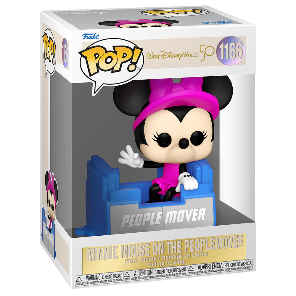 Détail de la figurine Funko POP Minnie célébrant les 50 ans de Disney World, vue de face