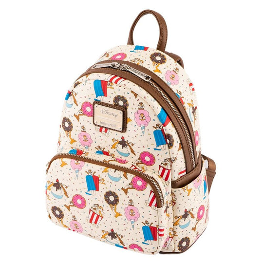Vue latérale montrant la forme et les dimensions compactes du sac à dos Disney