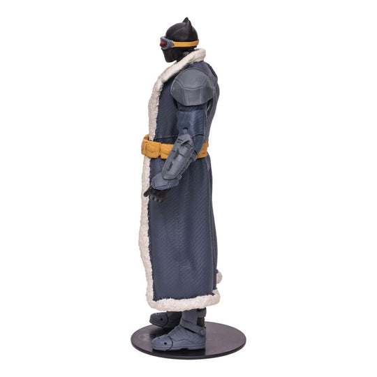 Accessoires inclus avec la figurine Batman Endless Winter posés à côté du personnage